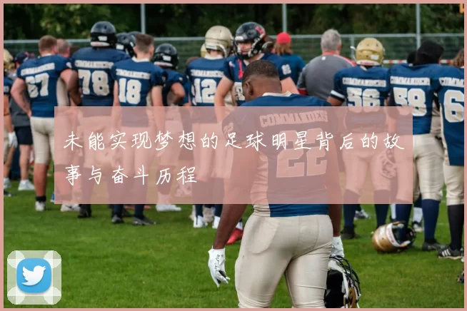 未能实现梦想的足球明星背后的故事与奋斗历程